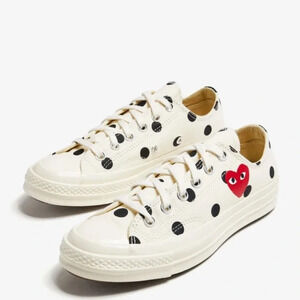 Converse x Comme des Garçon Play Chuck Taylor All Star 70 Sneakers M 10/W 12
